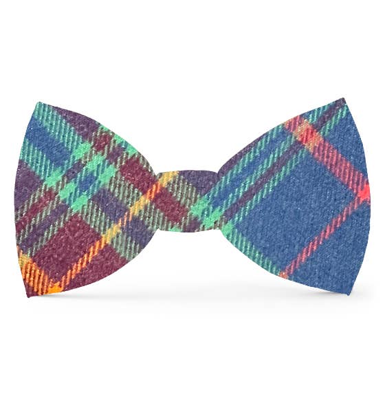 Piper Plaid Flannel Dog Bow Tie