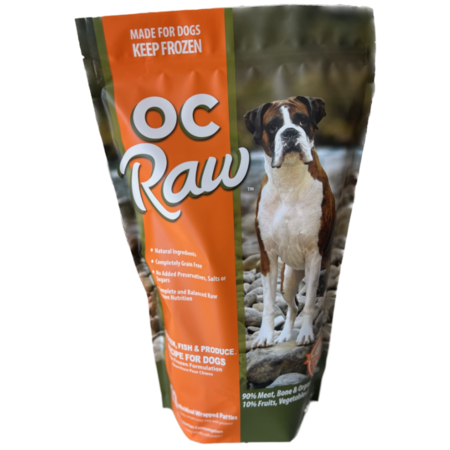 OC Raw Frozen Dog Chicken, Fish Produce Patties 6#