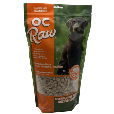 OC Raw Dog Food FD Chicken, Fish, & Produce Meaty Rox 20 oz
