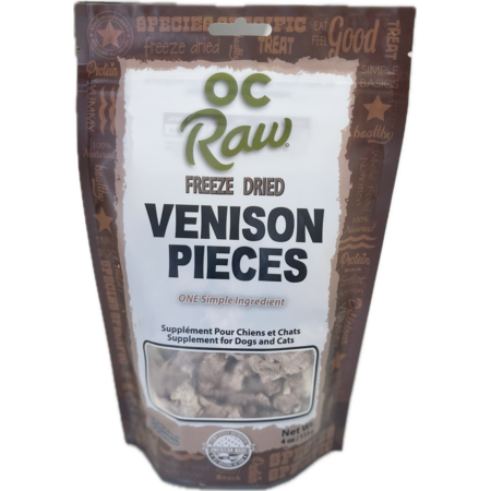 OC Raw Dog Treat FD Venison 4 oz