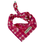 Rosewood Tartan + Gingerbread - Reversible Dog Bandana