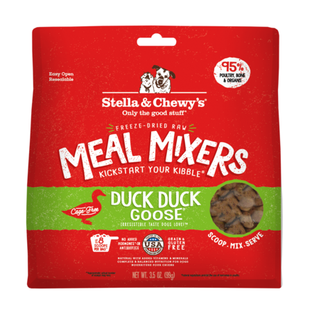 Stella & Chewy's Dog Food FD Meal Mixers Duck Duck Goose 3.5 oz