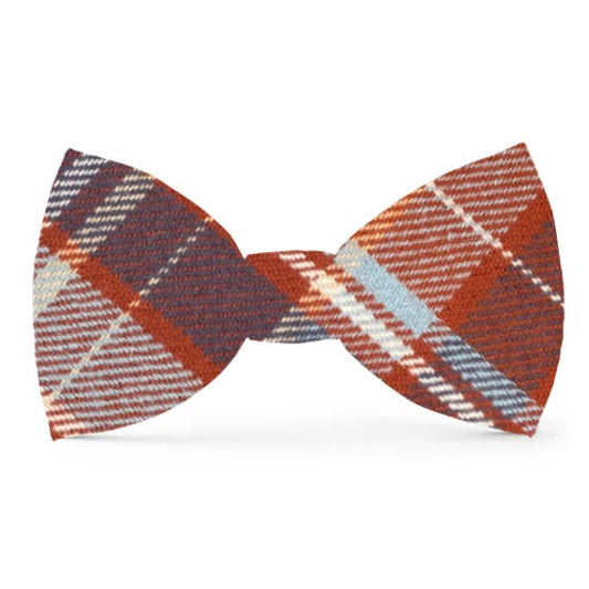Maple Plaid Flannel Dog Bow Tie