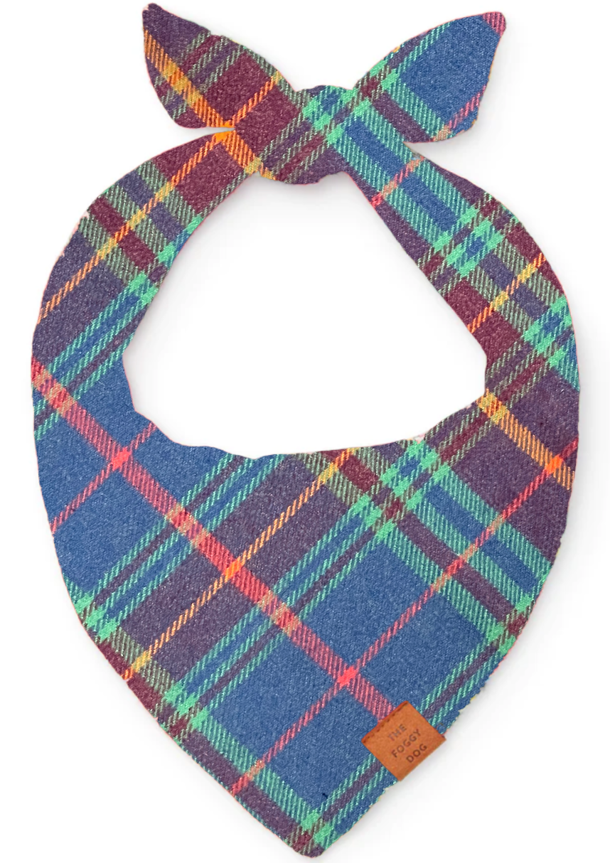 Piper Plaid Flannel Dog Bandana