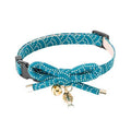 Necoichi Cat Collar Zen Fish Charm Blue