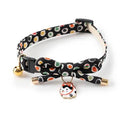 Necoichi Cat Collar Zen Hariko Charm Black