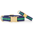 Camden Striped Webbing Dog Collar