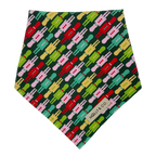 Evergreen Argyle + Nutcracker - Reversible Dog Bandana