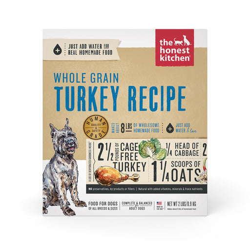 Honest Kitchen Dog Dry Wholemade Dehydrated Whole Grain Turkey 2#