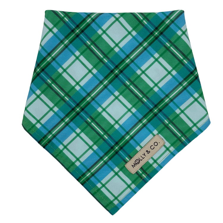 Northern Lights + Deck the Halls - Reversible Dog Bandana