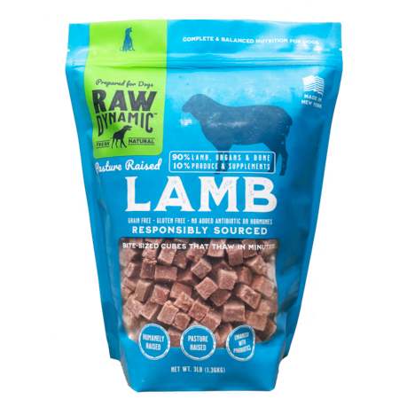 Raw Dynamic Frozen Dog Food Lamb 6#