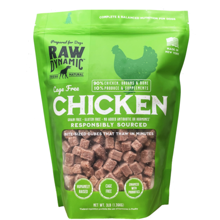 Raw Dynamic Frozen Dog Food Chicken 6#