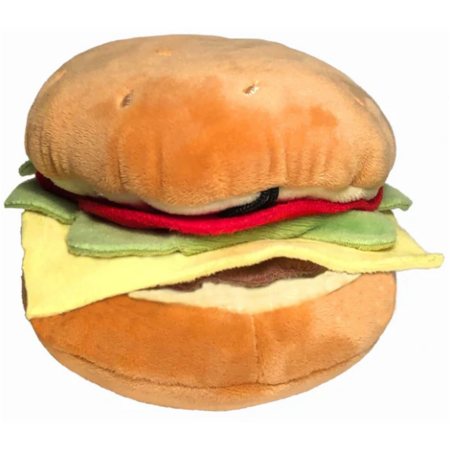 Huxley & Kent Dog Toy Power Plush Hamburger Small
