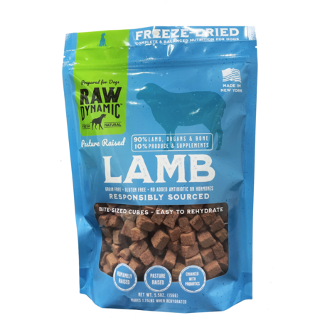 Raw Dynamic Dog Food FD Lamb 14 oz