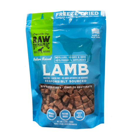 Raw Dynamic Dog Food FD Lamb 14 oz