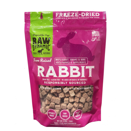 Raw Dynamic Dog Food FD Rabbit 14 oz