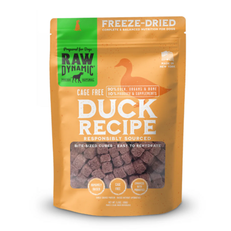 Raw Dynamic Dog Food FD Duck 14 oz