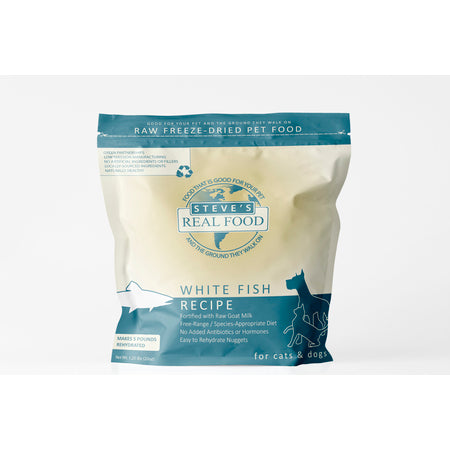 Steve's Dog & Cat Food FD Nuggets Whitefish 20 oz