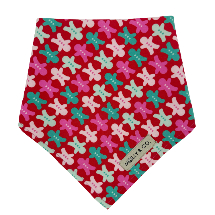 Rosewood Tartan + Gingerbread - Reversible Dog Bandana