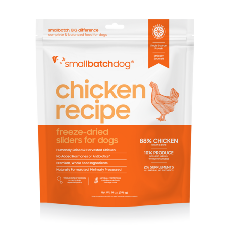Smallbatch Dog Food FD Sliders Chicken 25 oz
