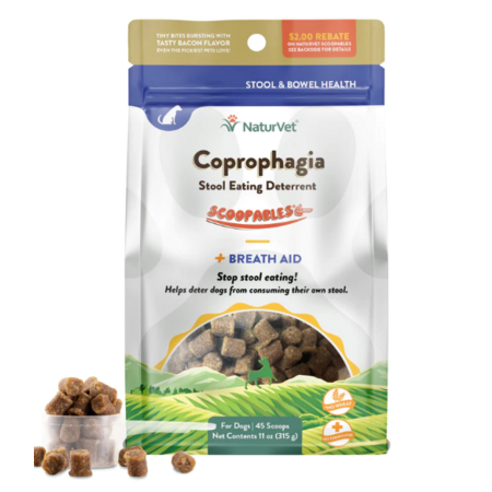 NaturVet Dog Supplement Scoopables Coprophagia 11 oz