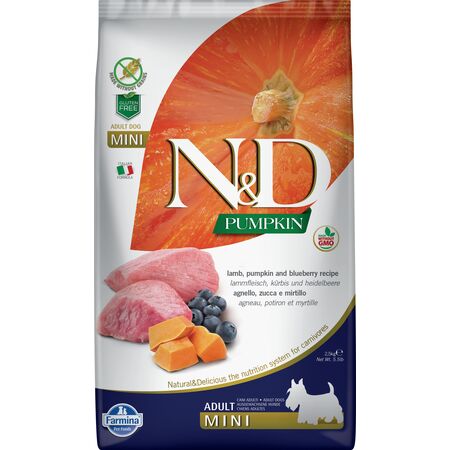 Farmina Dog Dry GF PUMPKIN Lamb & Blueberry Mini 5.5#