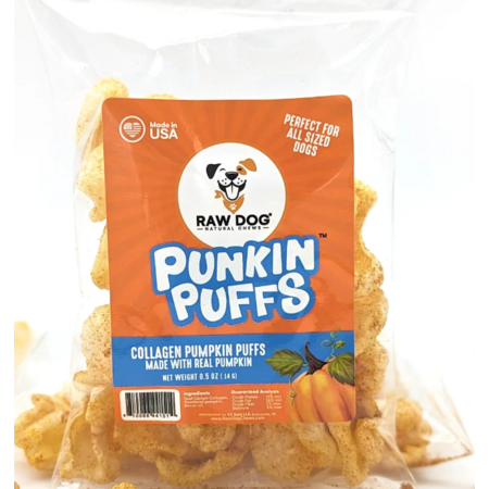 Rawdog Beef Collagen Puffs Pumpkin Flavor 0.50oz