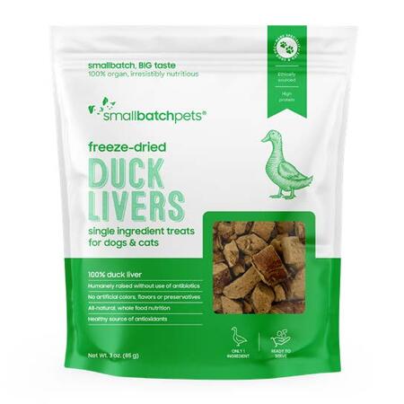 Smallbatch Dog Treat FD Duck Liver 3 oz