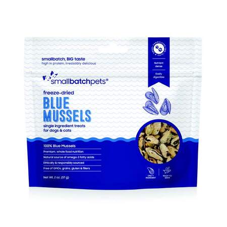 Smallbatch Dog Treat FD Blue Mussels 2 oz