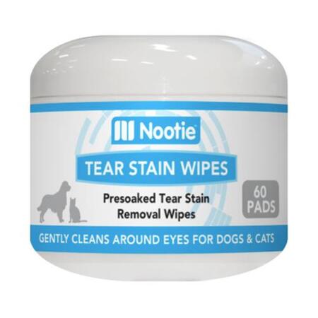 Nootie Dog Grooming Wipes Tear Stain 60 ct