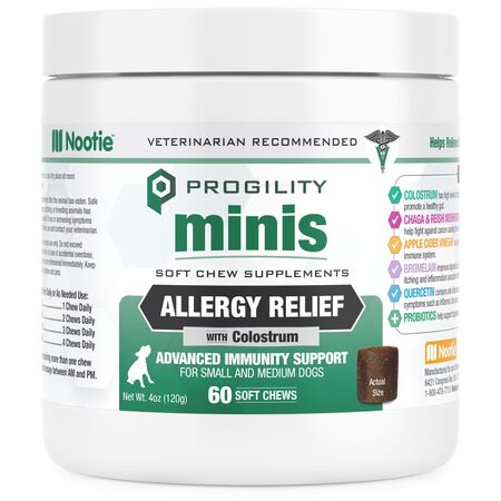 Nootie Dog Supplement Progility Mini Allergy Immune 60 ct