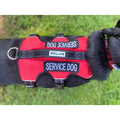 BAYDOG Dog Harness Galveston Service Dog Vest w/ Patches Red Large