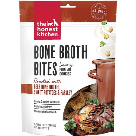 The Honest Kitchen Treat Bone Broth Bites Beef Sweet Potato 8oz