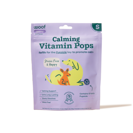 Woof Dog Treat Calming Wellness Refill Pops Small 6 oz