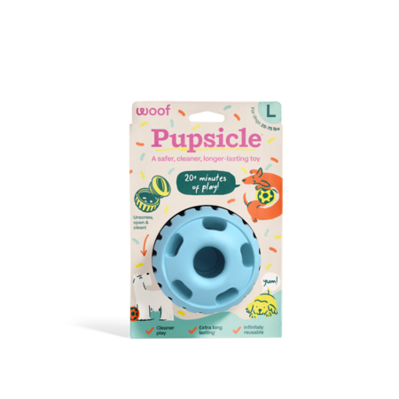Woof Dog Toy Pupsicle Birthday Blue Large