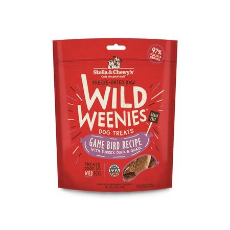 Stella & Chewy's Dog Treat FD Wild Weenies Game Bird 3.25 oz