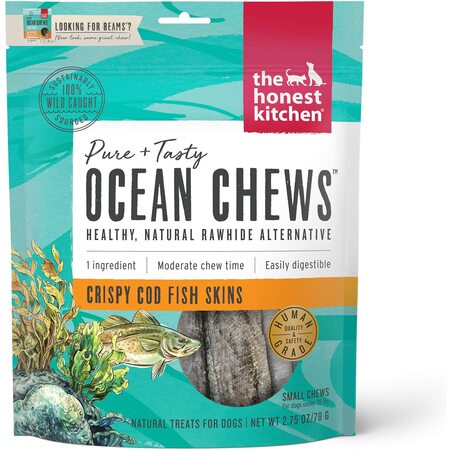 Honest Kitchen Dog Treat Beams Ocean Chew Cod Small 2.75 oz