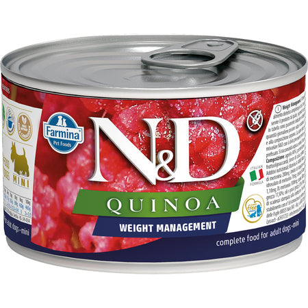 Farmina Dog Can GF QUINOA Weight Management Lamb 4.9 oz 6/Case