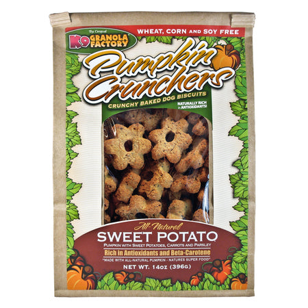 K9 Granola Dog Treat Crunchers Pumpkin, Sweet Potato, Carrot & Parsley 14 oz