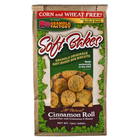 K9 Granola Dog Treat Soft Bakes Cinnamon Roll 12 oz