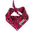 Sugarplum Trees + Giftwrap Plaid - Reversible Dog Bandana