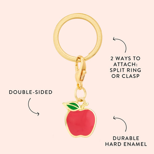 Apple Collar Charm