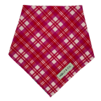 Rosewood Tartan + Gingerbread - Reversible Dog Bandana