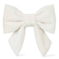 Ivory Velvet Lady Dog Bow