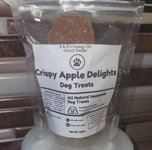 B&B Crispy Apple Delight Dog Treats 4oz