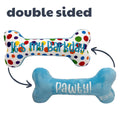 Huxley Kent Dog Toy Power Plush Its My Barkday Bone Large