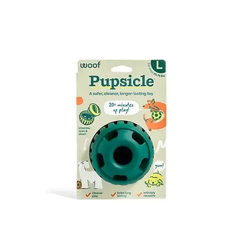 Woof Dog Toy Pupsicle Green Large