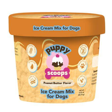 Puppy Cake Dog Treat Puppy Scoops Peanut Butter 2.32 oz (Makes 8 oz)