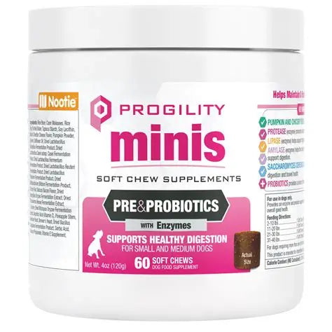 Nootie Progility Mini Digestive Aid 60 count