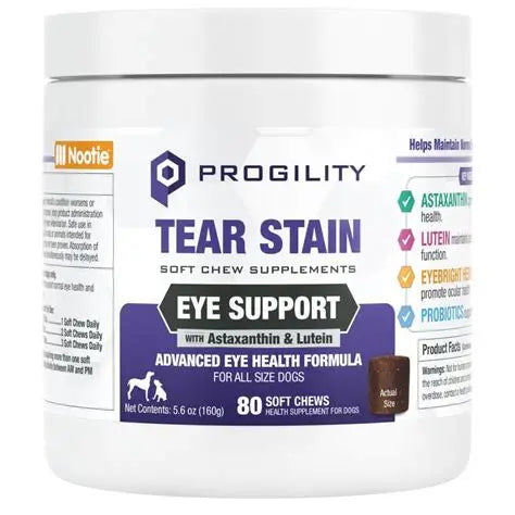 Nootie Progility Tear Stain & Eye Support Soft Chews 80 count